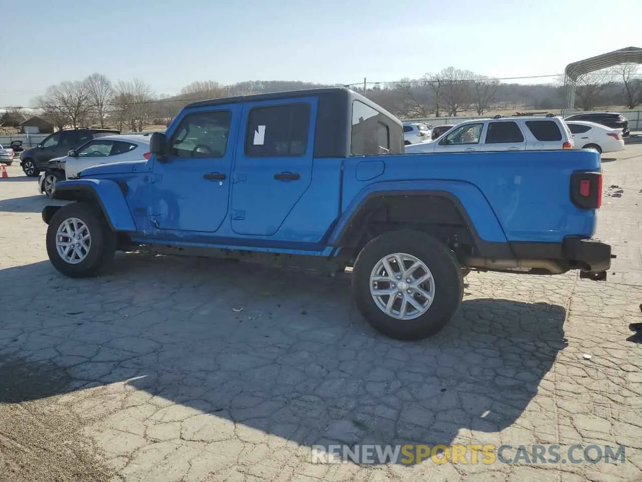 2 fotografías del automóvil dañado 1C6HJTAG1PL554287 JEEP GLADIATOR 2023