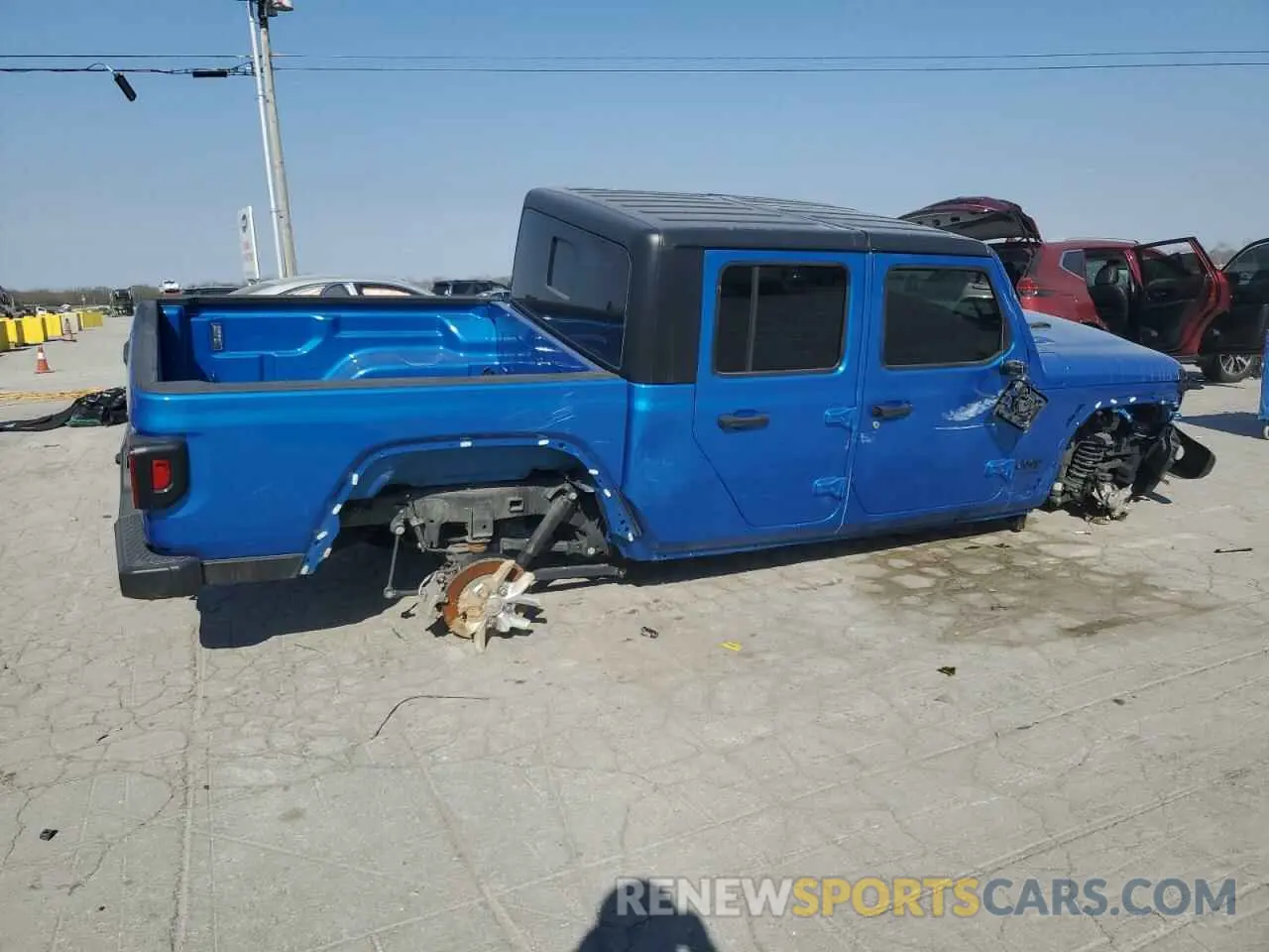 3 fotografías del automóvil dañado 1C6HJTAG1PL554287 JEEP GLADIATOR 2023