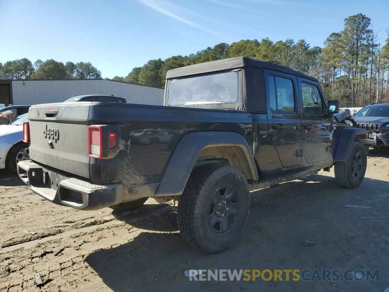 3 fotografías del automóvil dañado 1C6HJTAG1PL560543 JEEP GLADIATOR 2023