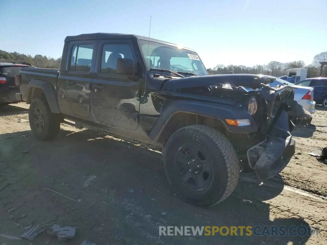 4 fotografías del automóvil dañado 1C6HJTAG1PL560543 JEEP GLADIATOR 2023