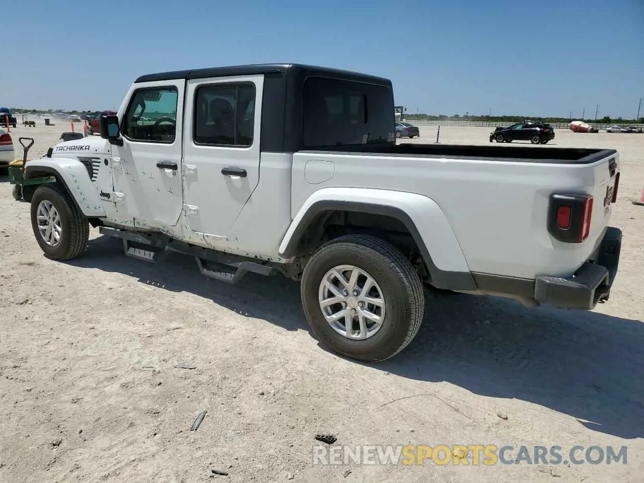 2 fotografías del automóvil dañado 1C6HJTAG1PL585720 JEEP GLADIATOR 2023