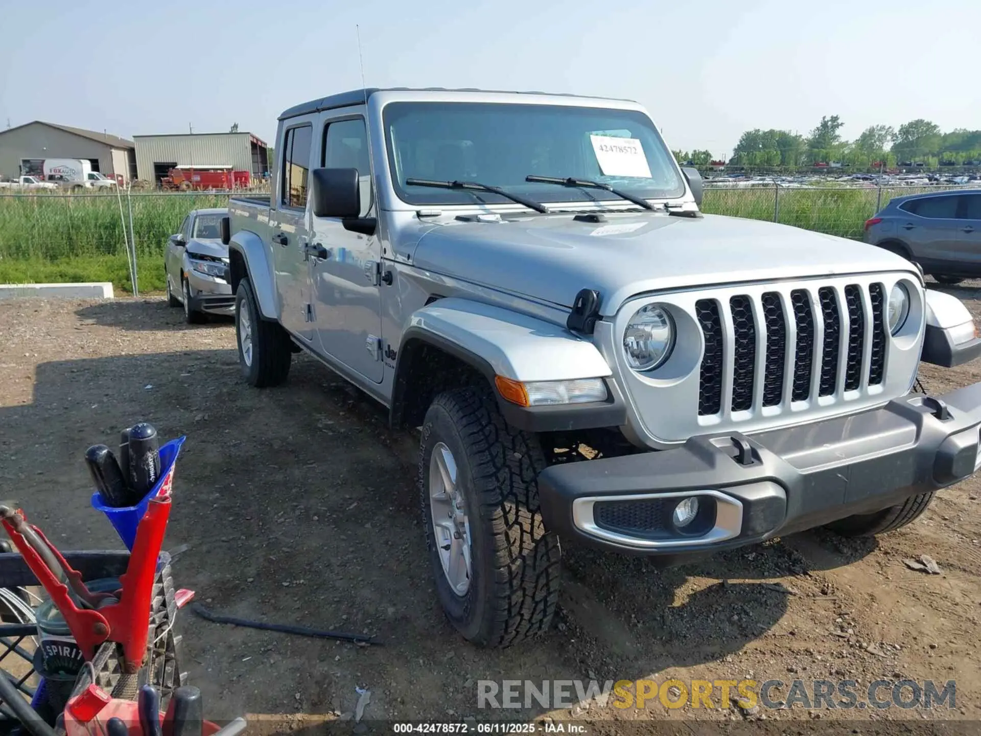 1 fotografías del automóvil dañado 1C6HJTAG2PL528412 JEEP GLADIATOR 2023