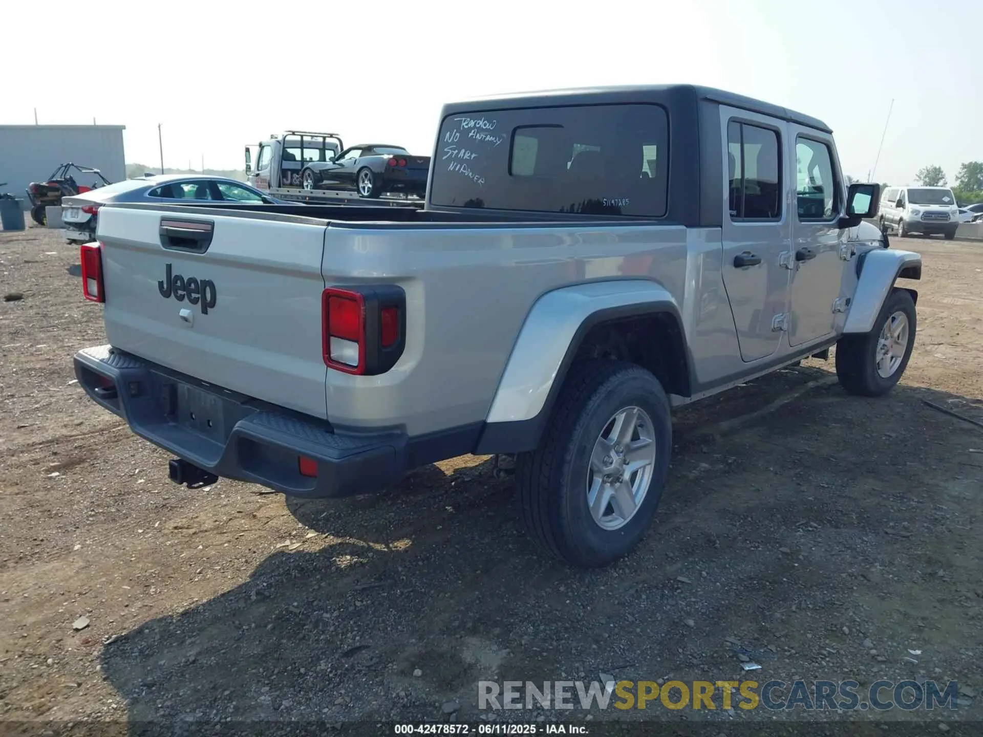 4 fotografías del automóvil dañado 1C6HJTAG2PL528412 JEEP GLADIATOR 2023