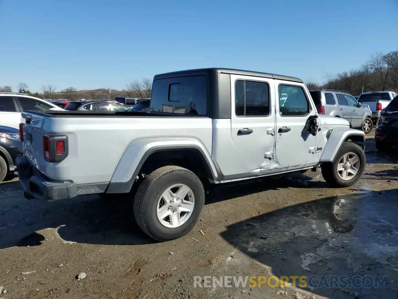 3 fotografías del automóvil dañado 1C6HJTAG2PL529009 JEEP GLADIATOR 2023