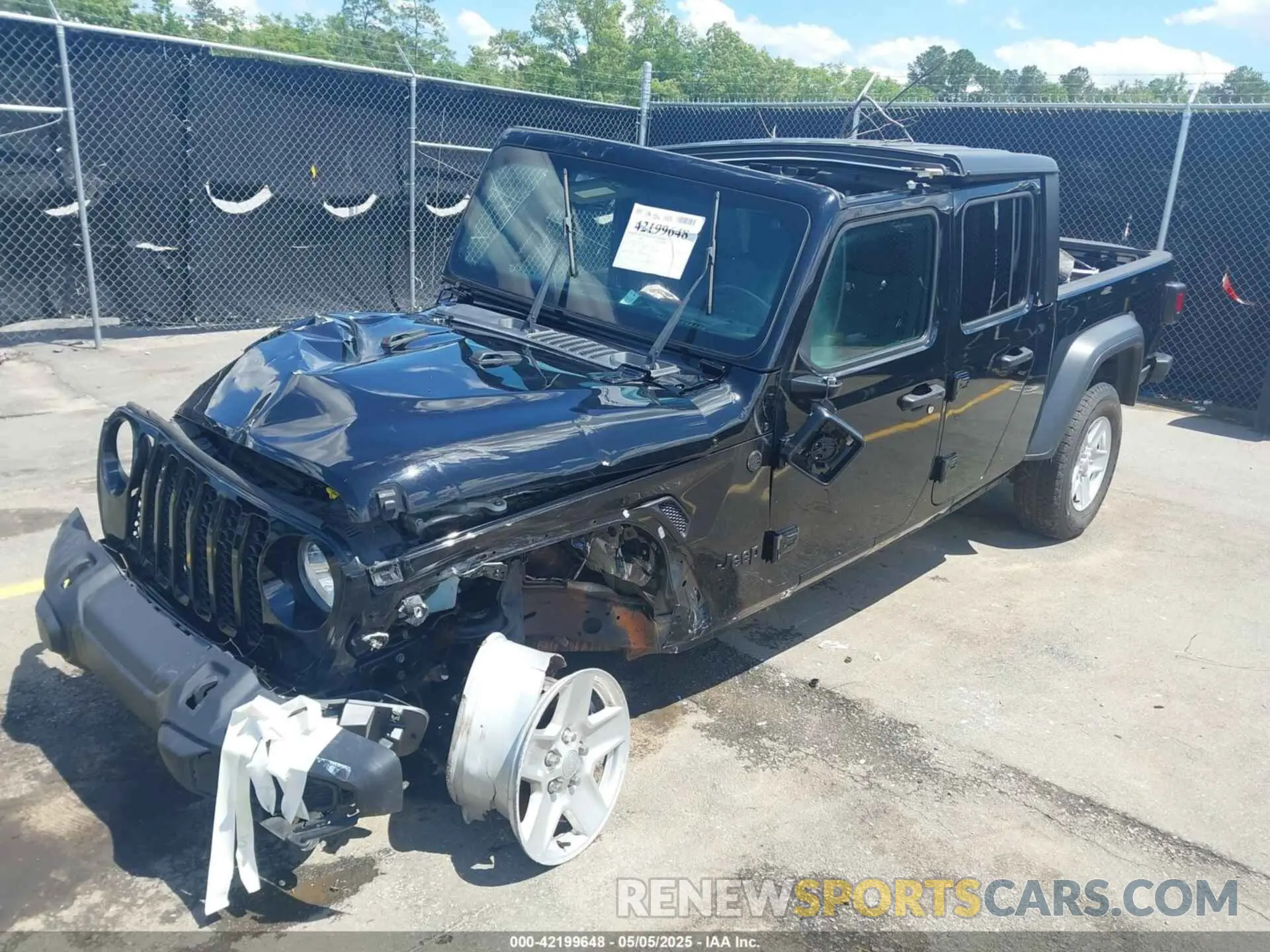 2 fotografías del automóvil dañado 1C6HJTAG2PL534176 JEEP GLADIATOR 2023