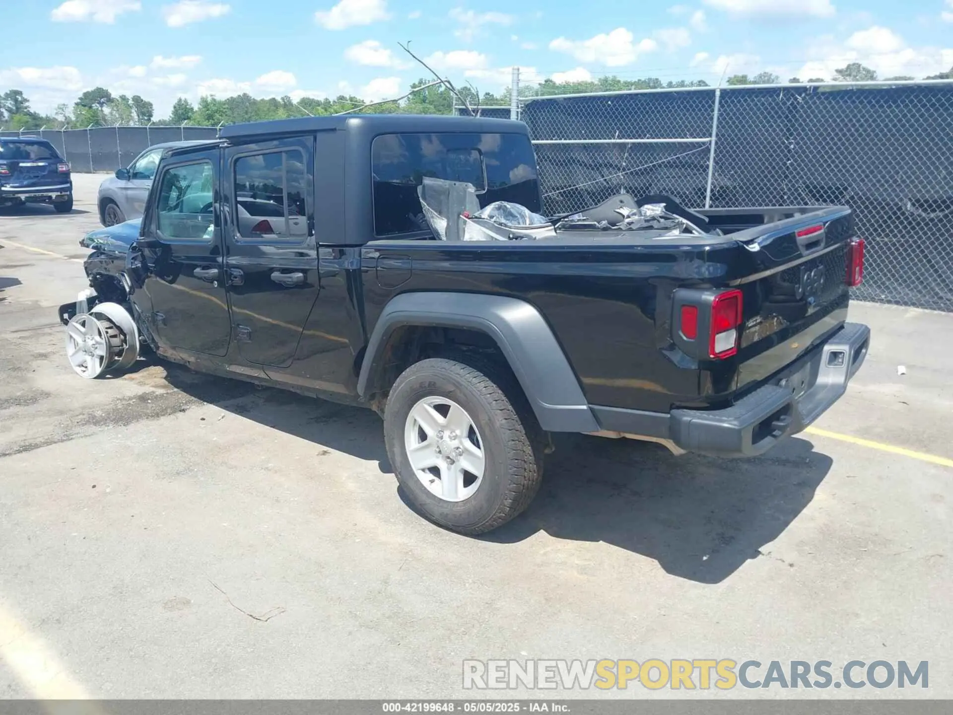 3 fotografías del automóvil dañado 1C6HJTAG2PL534176 JEEP GLADIATOR 2023