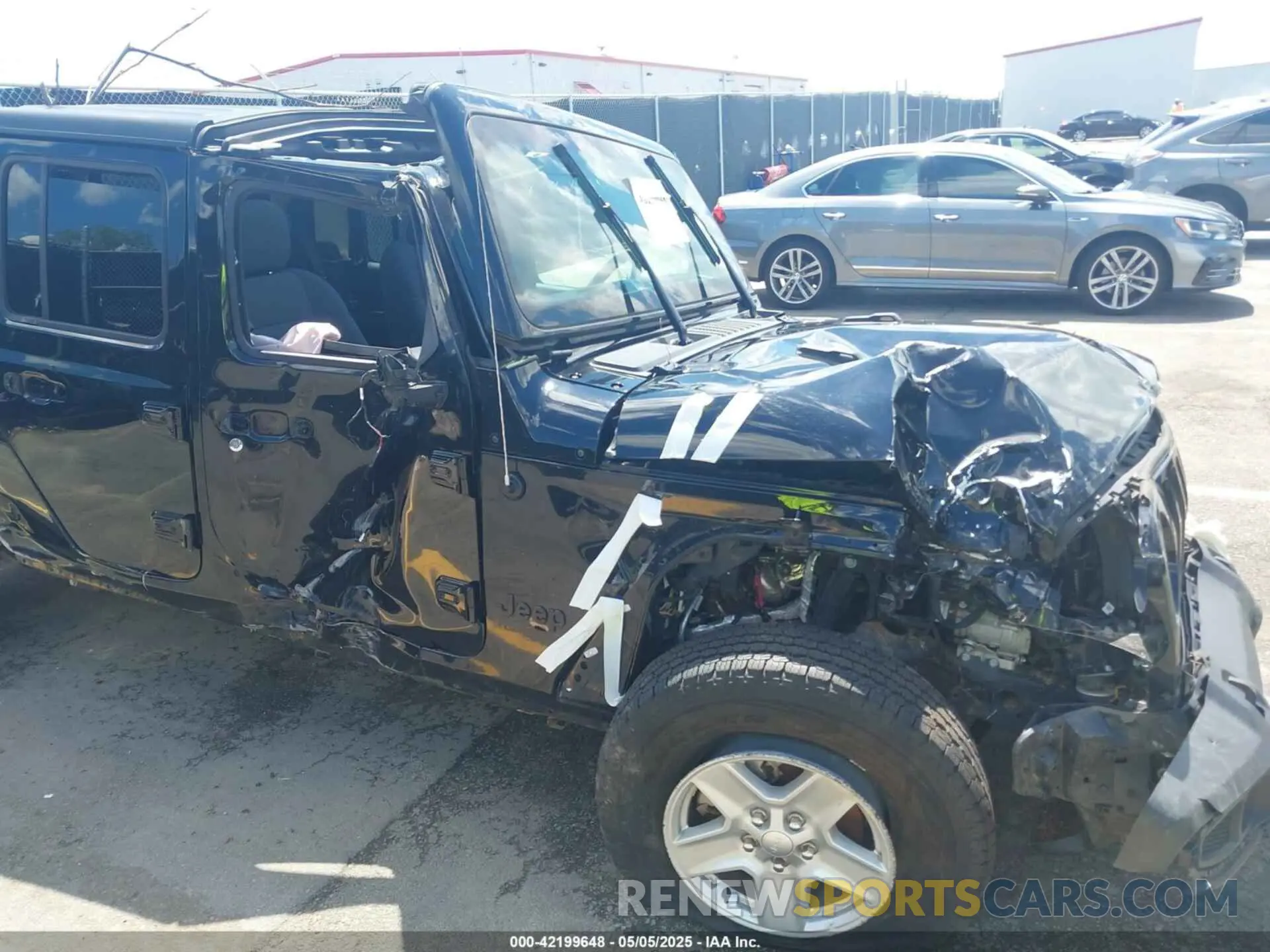 6 fotografías del automóvil dañado 1C6HJTAG2PL534176 JEEP GLADIATOR 2023