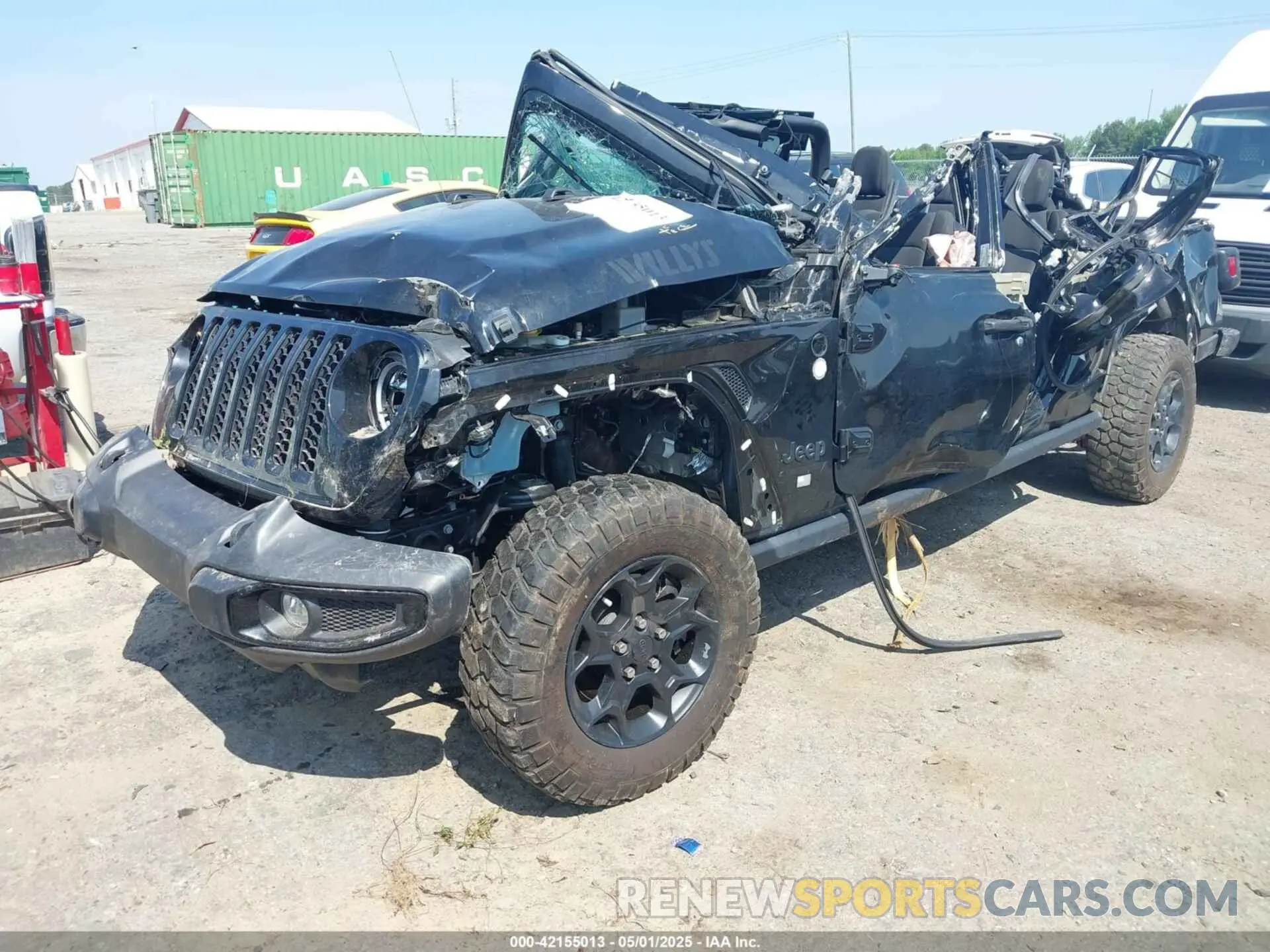 2 fotografías del automóvil dañado 1C6HJTAG2PL544870 JEEP GLADIATOR 2023