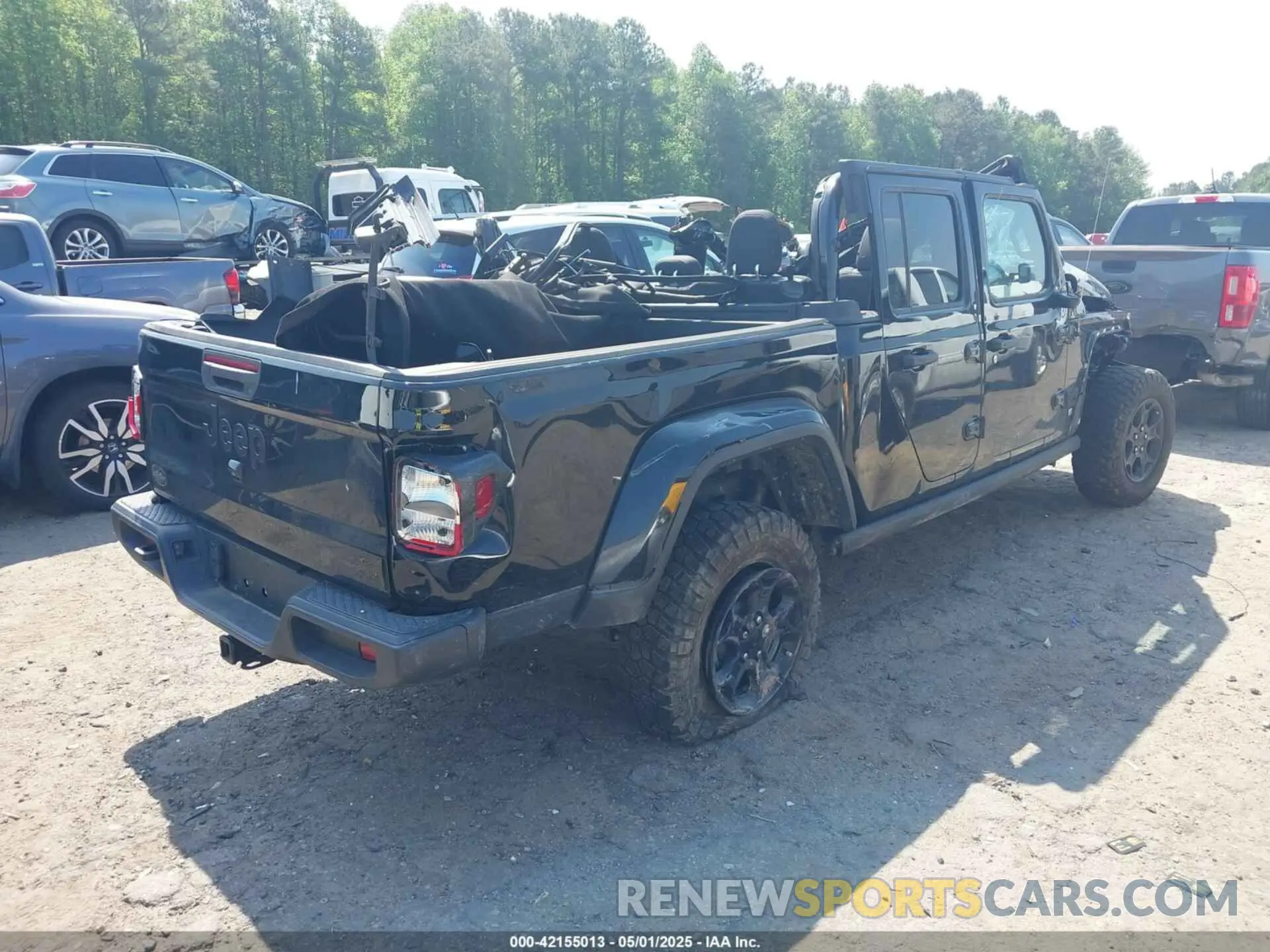 4 fotografías del automóvil dañado 1C6HJTAG2PL544870 JEEP GLADIATOR 2023