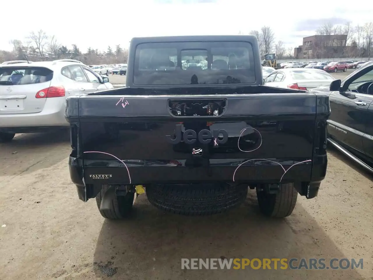 6 fotografías del automóvil dañado 1C6HJTAG3PL510243 JEEP GLADIATOR 2023
