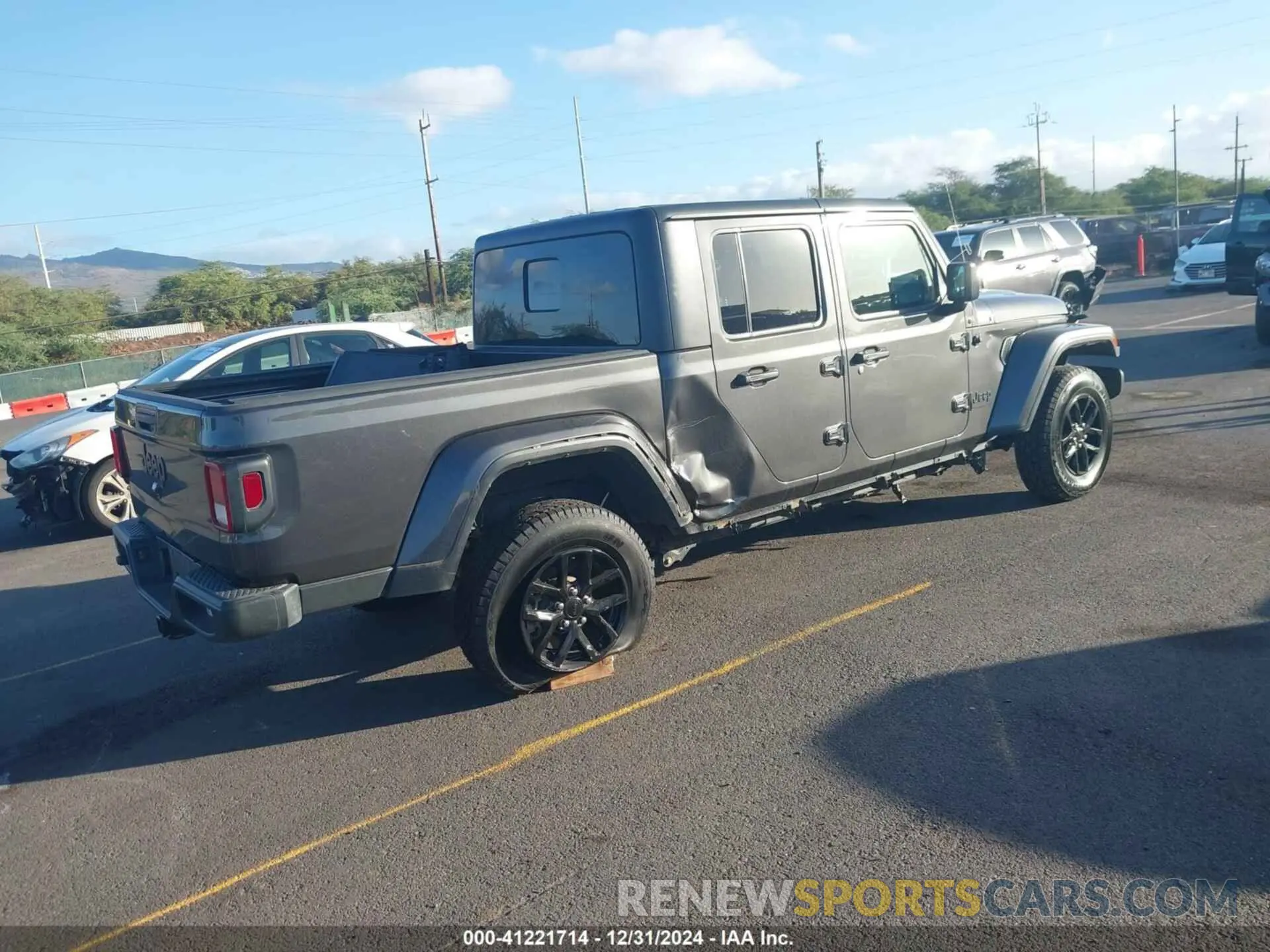 4 fotografías del automóvil dañado 1C6HJTAG4PL507092 JEEP GLADIATOR 2023