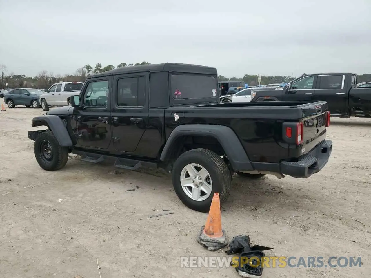 2 fotografías del automóvil dañado 1C6HJTAG4PL507108 JEEP GLADIATOR 2023