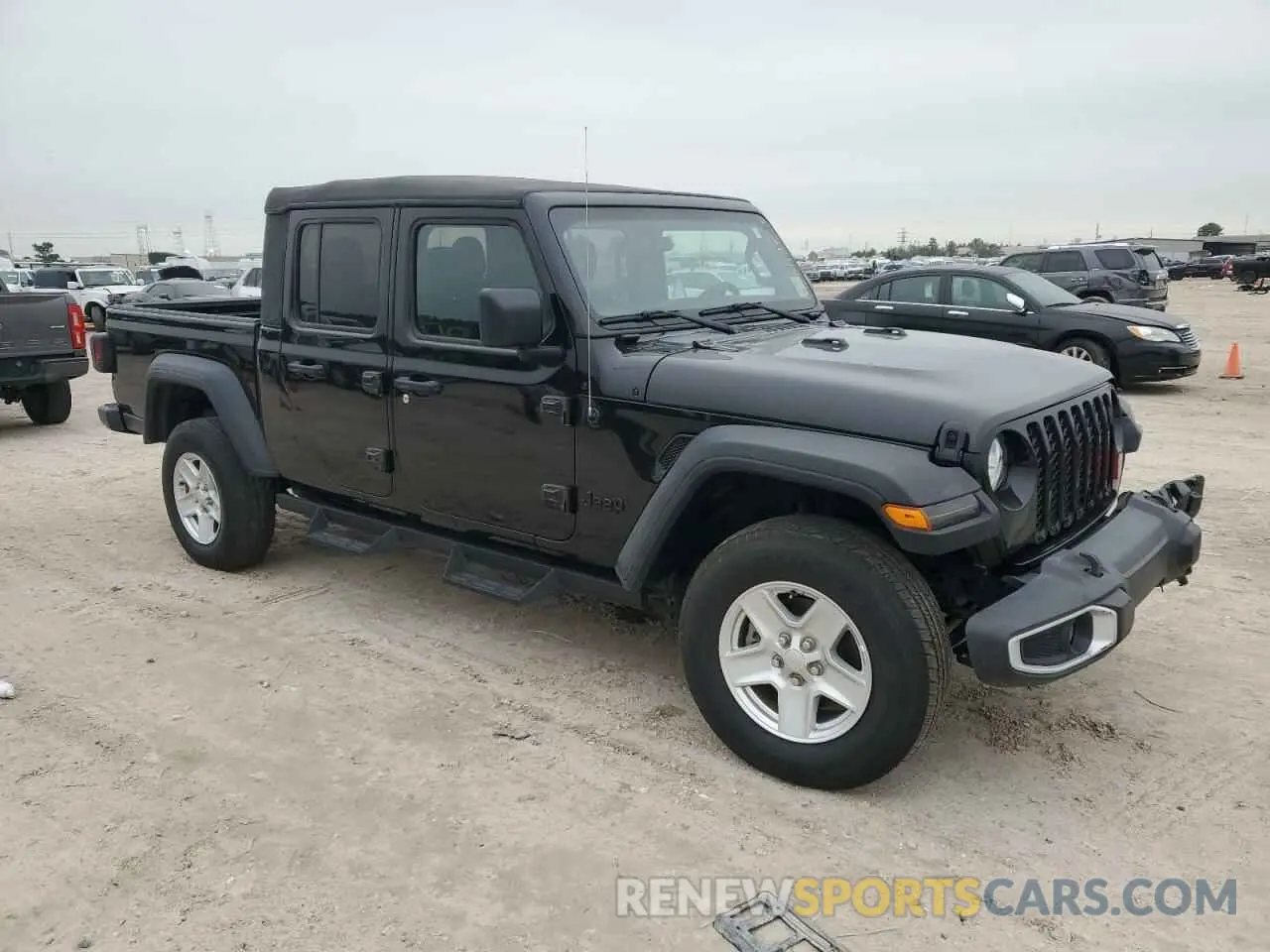 4 fotografías del automóvil dañado 1C6HJTAG4PL507108 JEEP GLADIATOR 2023