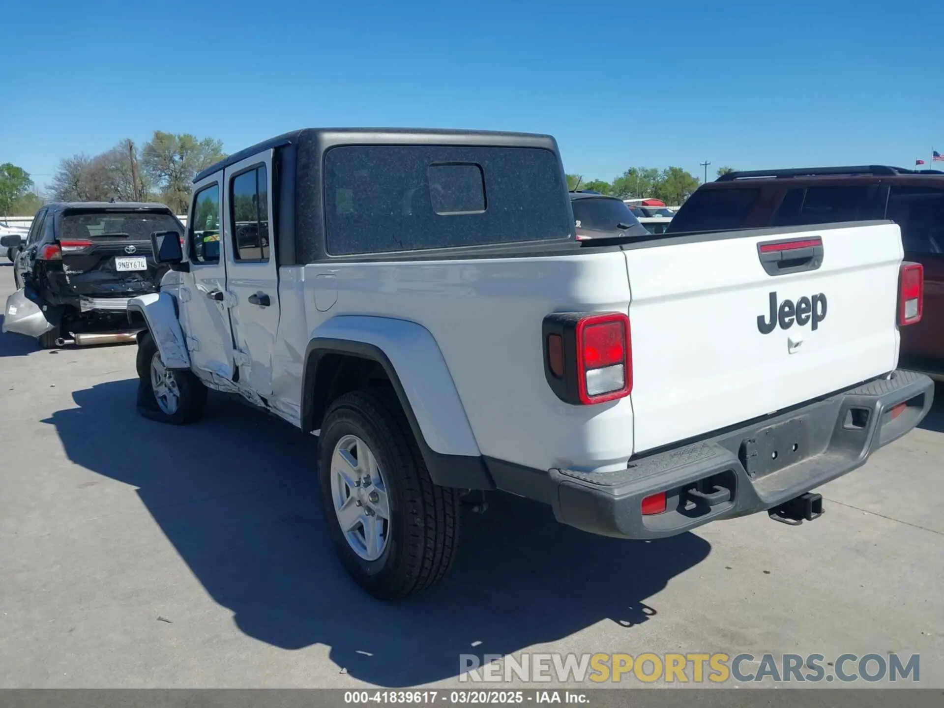 3 fotografías del automóvil dañado 1C6HJTAG4PL528590 JEEP GLADIATOR 2023