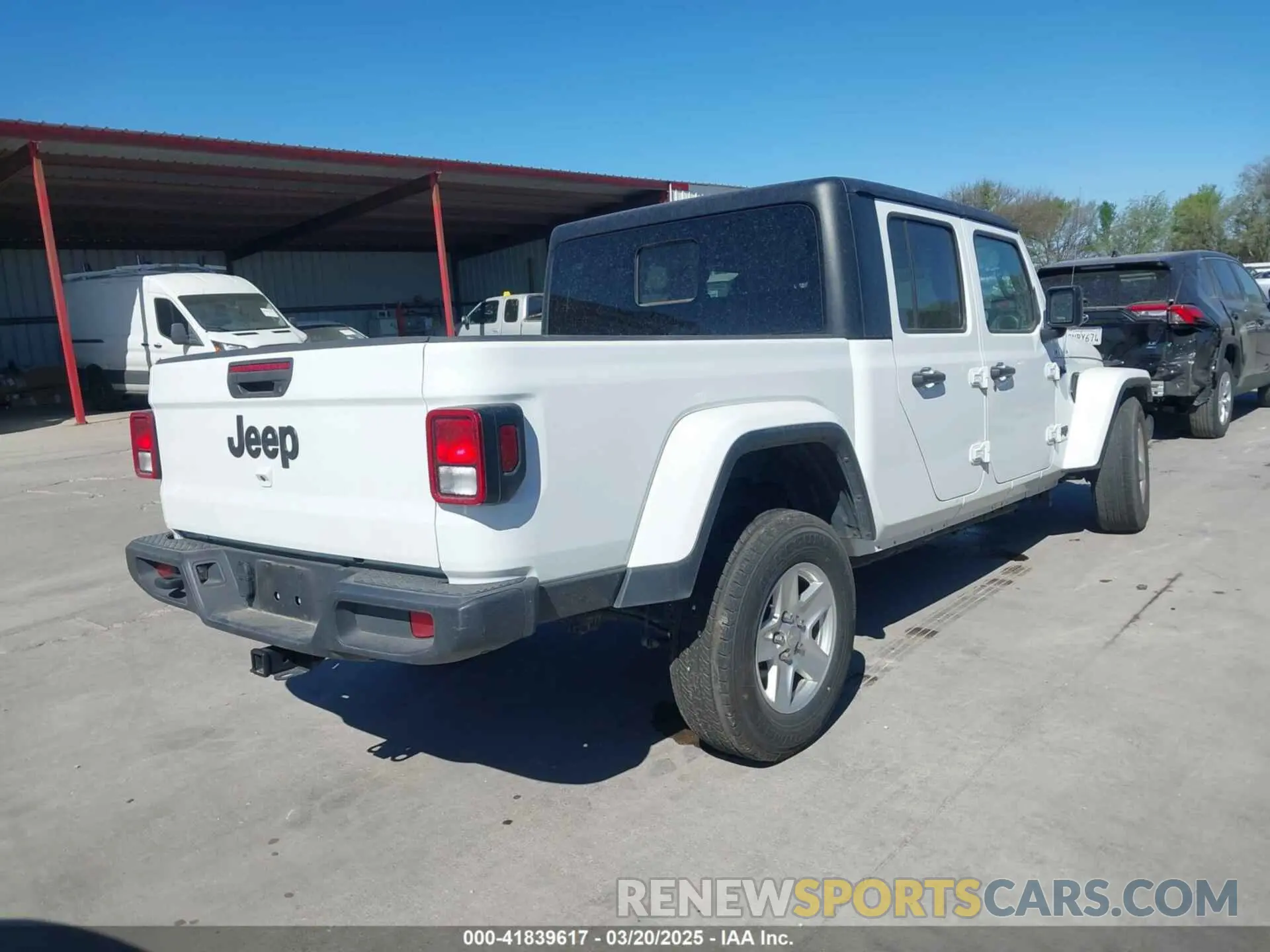 4 fotografías del automóvil dañado 1C6HJTAG4PL528590 JEEP GLADIATOR 2023
