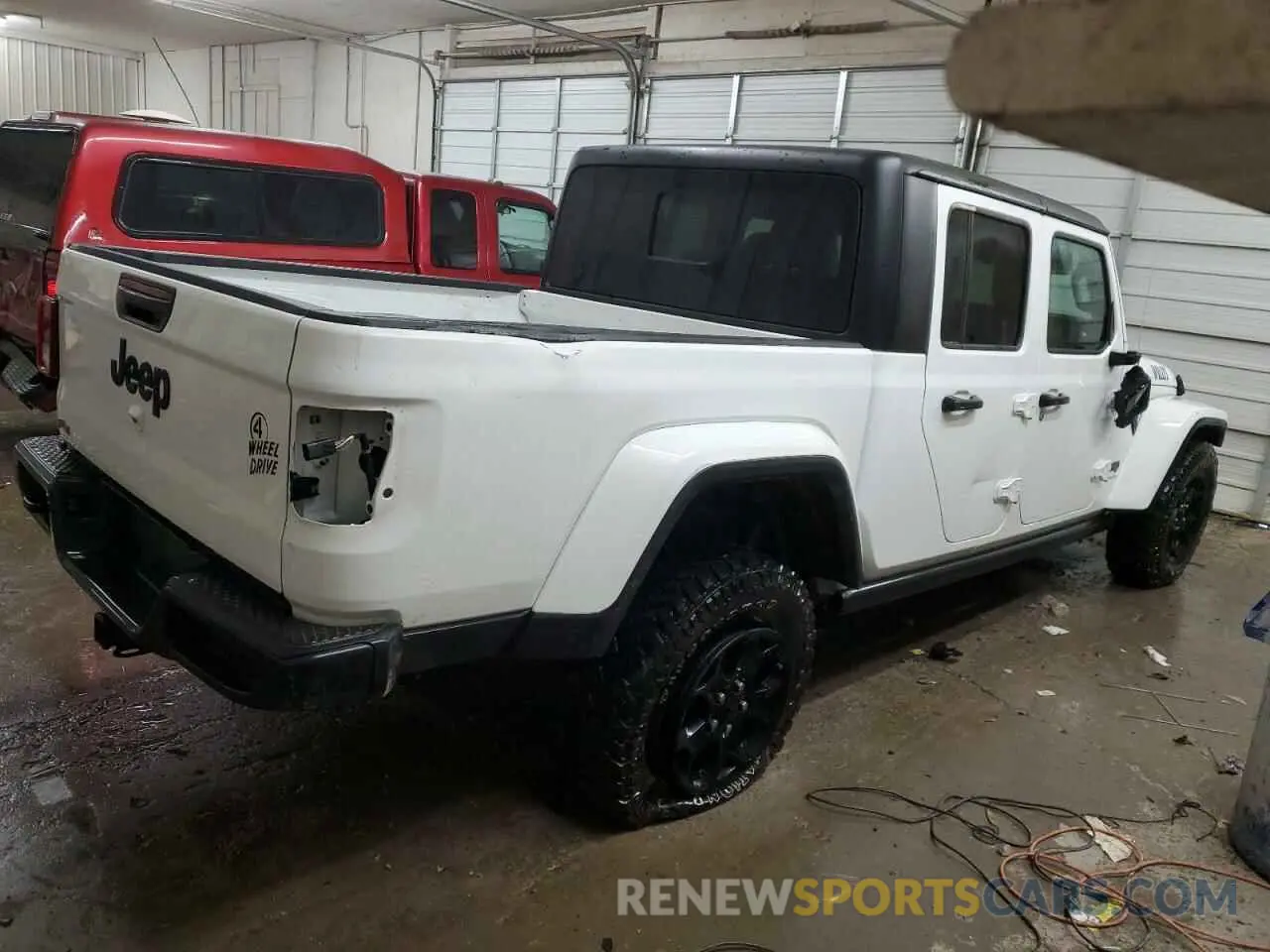 3 fotografías del automóvil dañado 1C6HJTAG5PL571660 JEEP GLADIATOR 2023