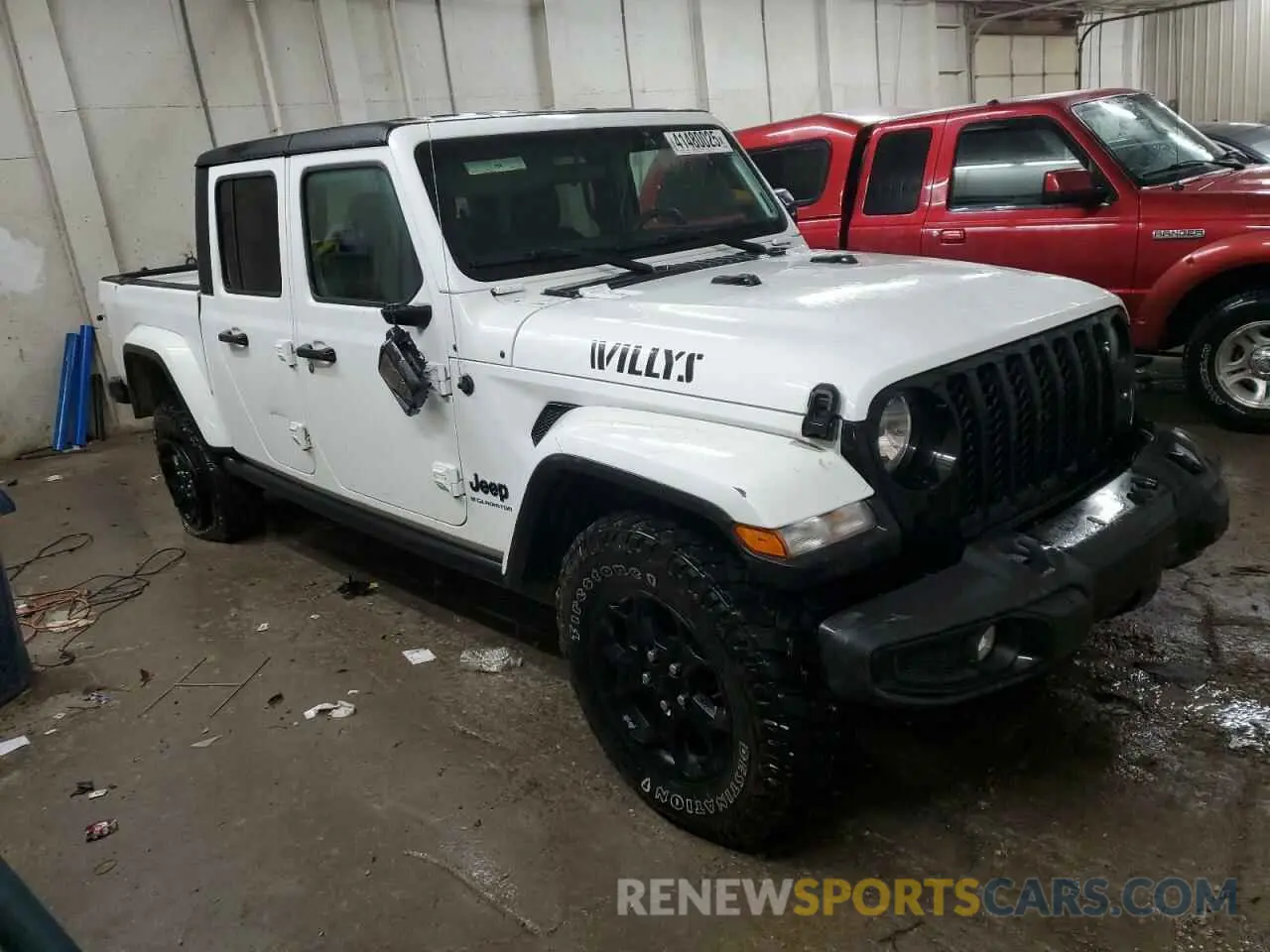 4 fotografías del automóvil dañado 1C6HJTAG5PL571660 JEEP GLADIATOR 2023