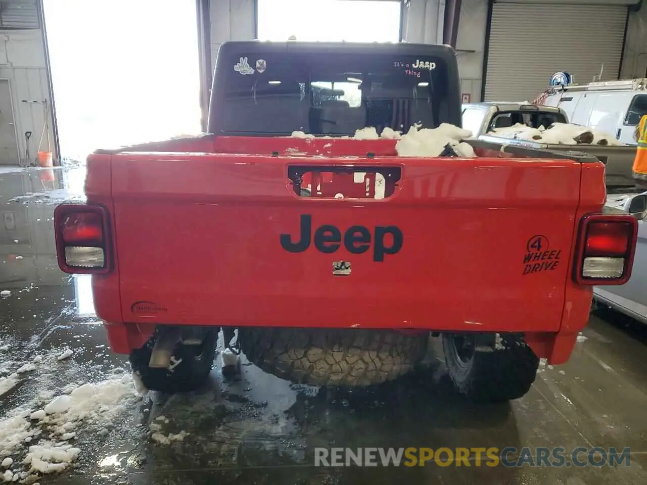 6 fotografías del automóvil dañado 1C6HJTAG6PL536903 JEEP GLADIATOR 2023