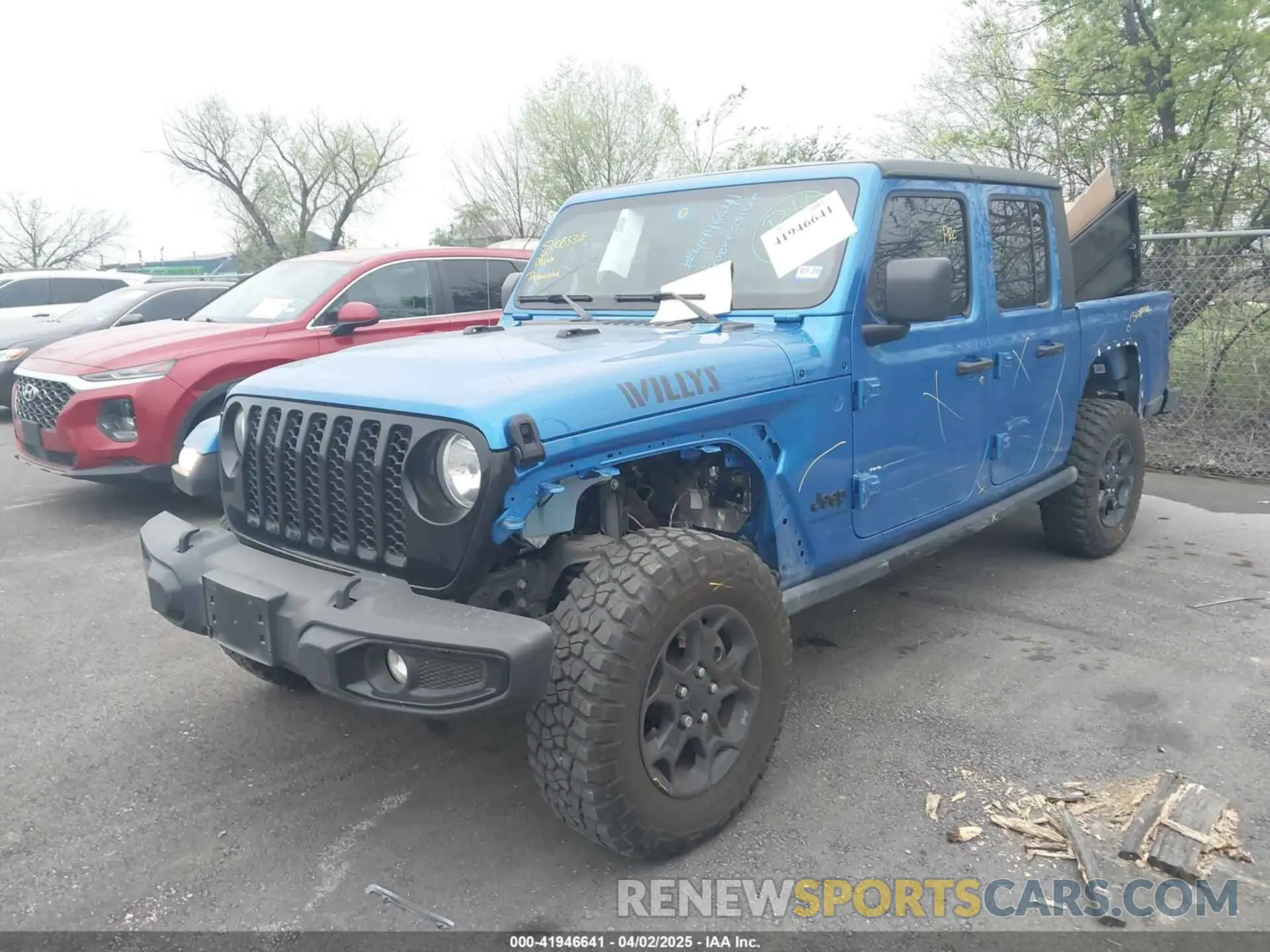 2 fotografías del automóvil dañado 1C6HJTAG6PL579136 JEEP GLADIATOR 2023