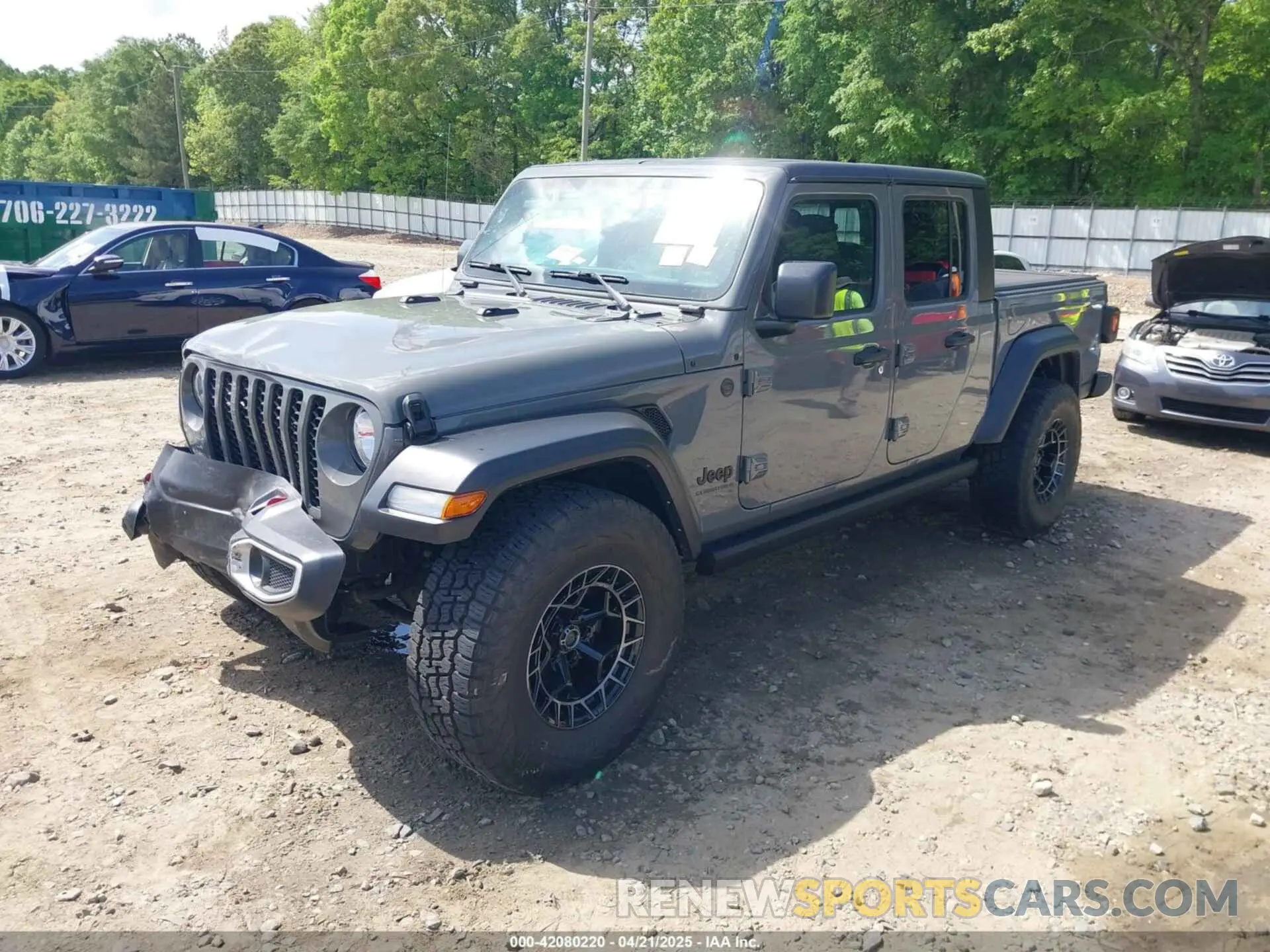 2 fotografías del automóvil dañado 1C6HJTAG7PL522721 JEEP GLADIATOR 2023