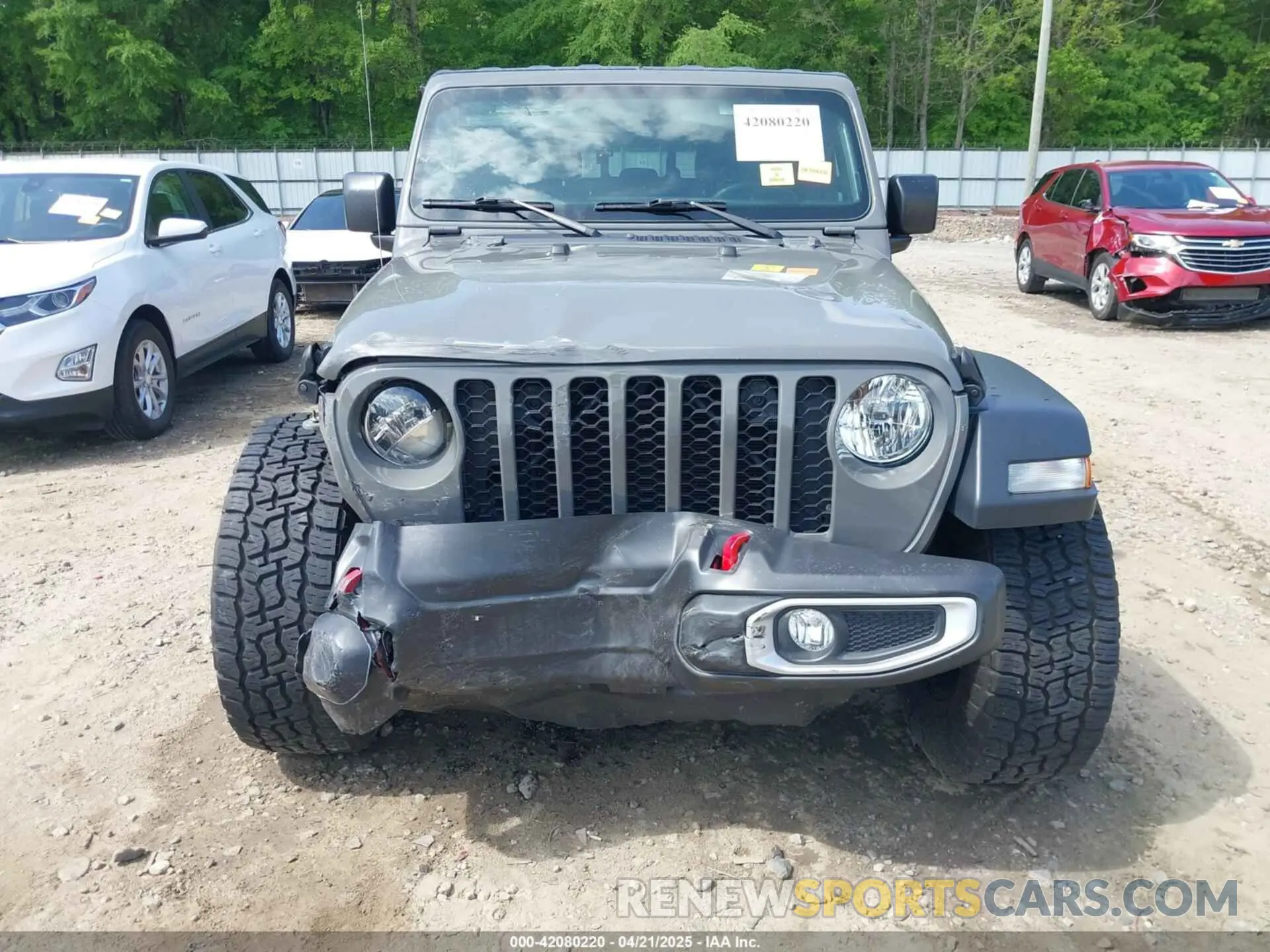 6 fotografías del automóvil dañado 1C6HJTAG7PL522721 JEEP GLADIATOR 2023