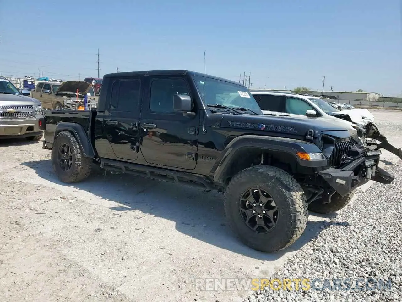 4 fotografías del automóvil dañado 1C6HJTAG7PL531273 JEEP GLADIATOR 2023
