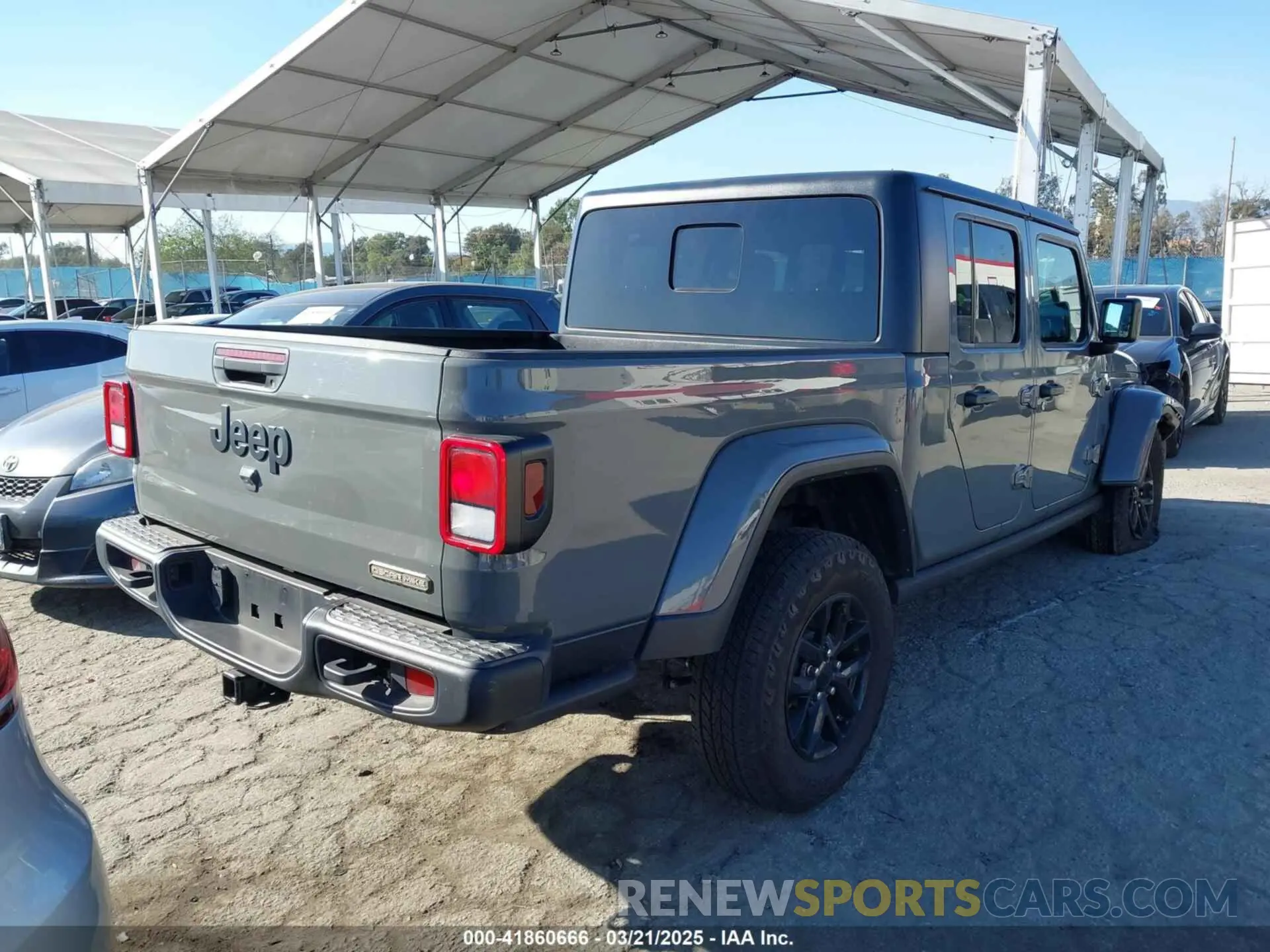 4 fotografías del automóvil dañado 1C6HJTAG9PL517097 JEEP GLADIATOR 2023