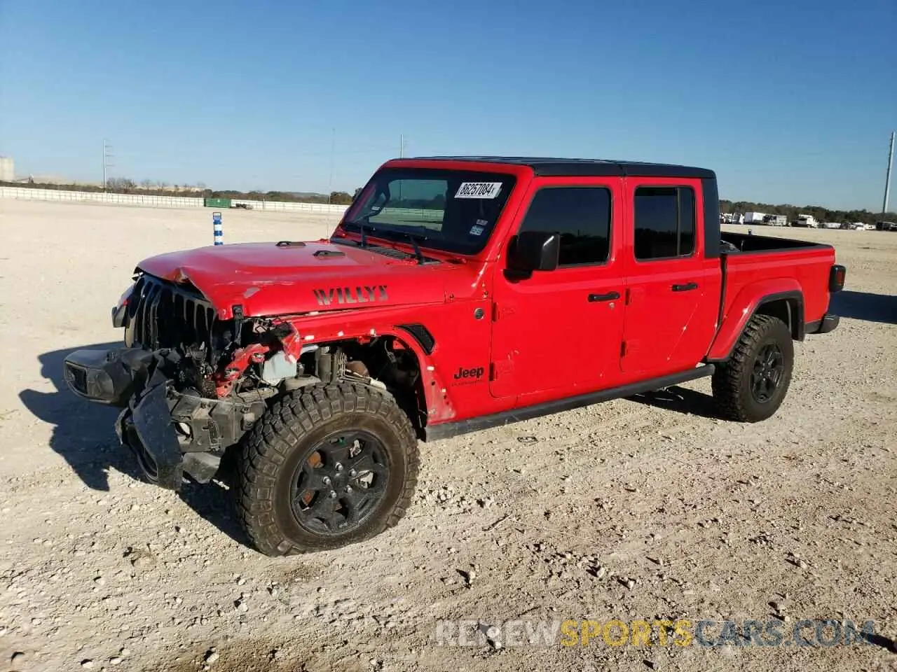 1 fotografías del automóvil dañado 1C6HJTAGXPL507744 JEEP GLADIATOR 2023