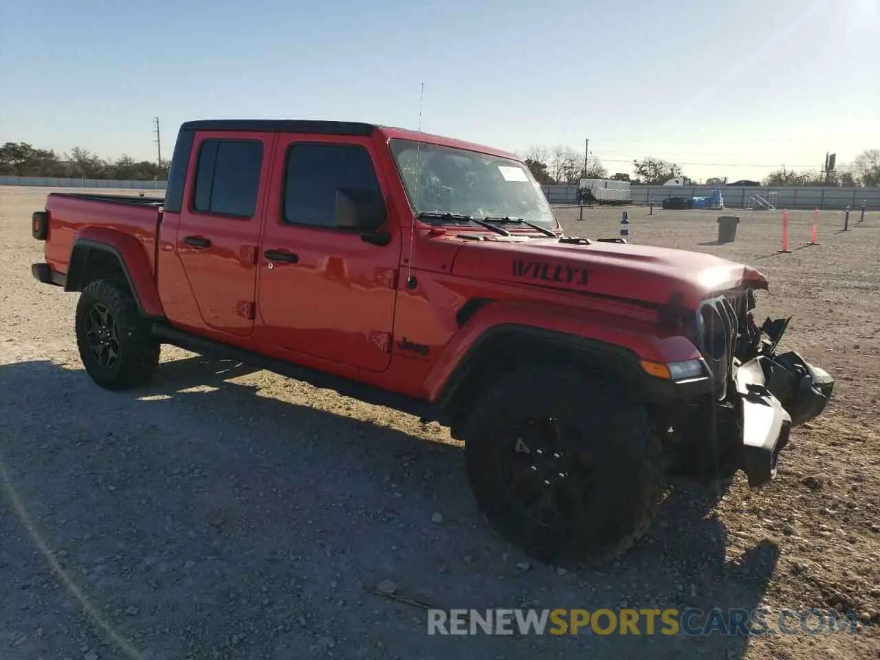 4 fotografías del automóvil dañado 1C6HJTAGXPL507744 JEEP GLADIATOR 2023
