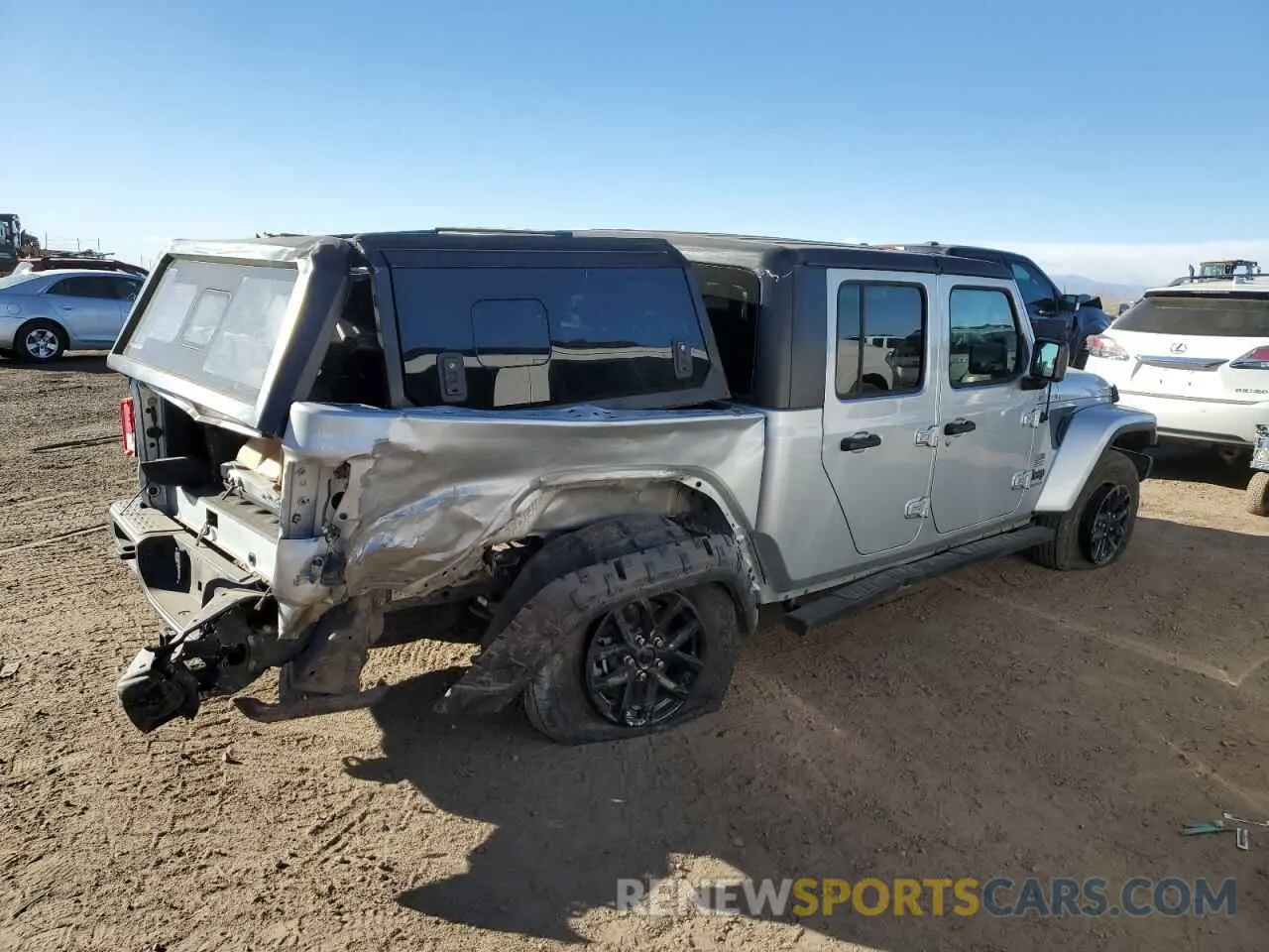 3 fotografías del automóvil dañado 1C6HJTAGXPL518694 JEEP GLADIATOR 2023