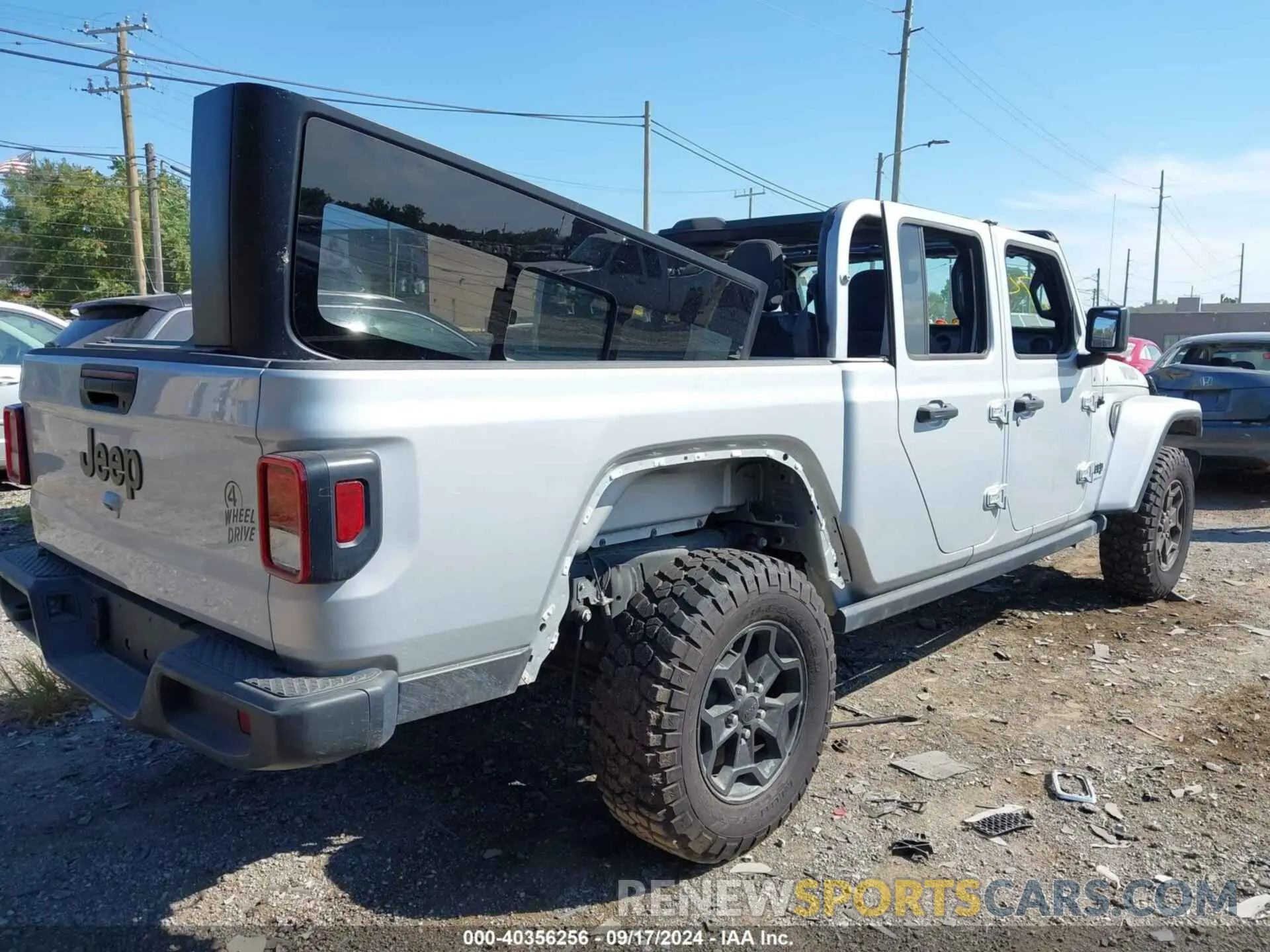 4 fotografías del automóvil dañado 1C6HJTAGXPL518744 JEEP GLADIATOR 2023