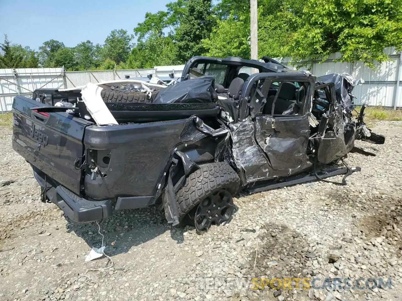3 fotografías del automóvil dañado 1C6HJTAGXPL573758 JEEP GLADIATOR 2023