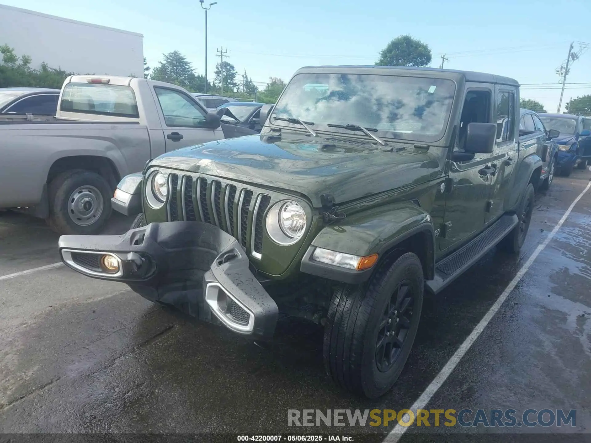 2 fotografías del automóvil dañado 1C6HJTFG0PL561000 JEEP GLADIATOR 2023
