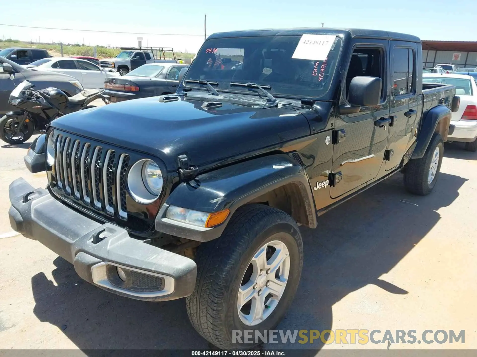 2 fotografías del automóvil dañado 1C6HJTFG0PL564298 JEEP GLADIATOR 2023