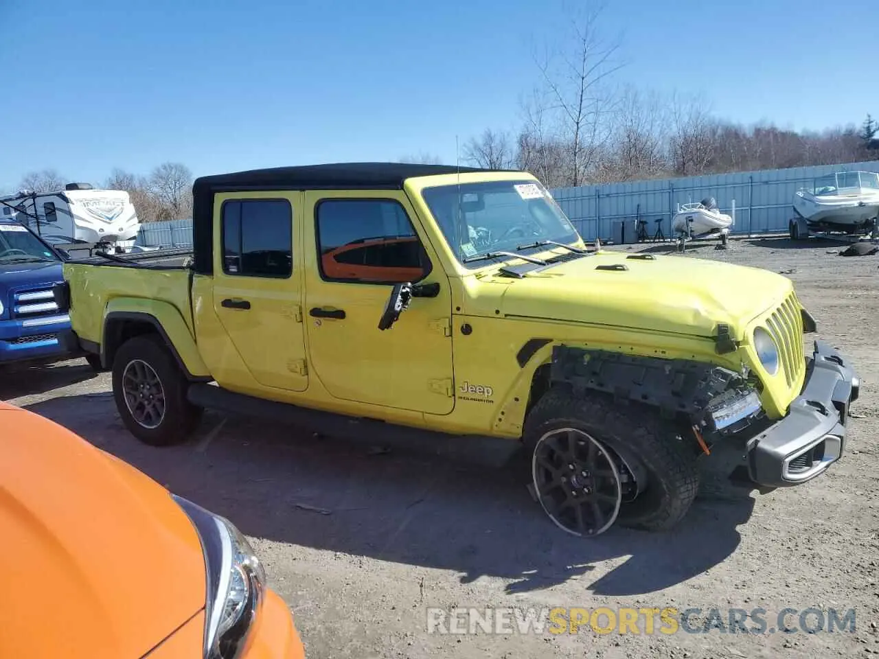 4 fotografías del automóvil dañado 1C6HJTFG9PL547578 JEEP GLADIATOR 2023