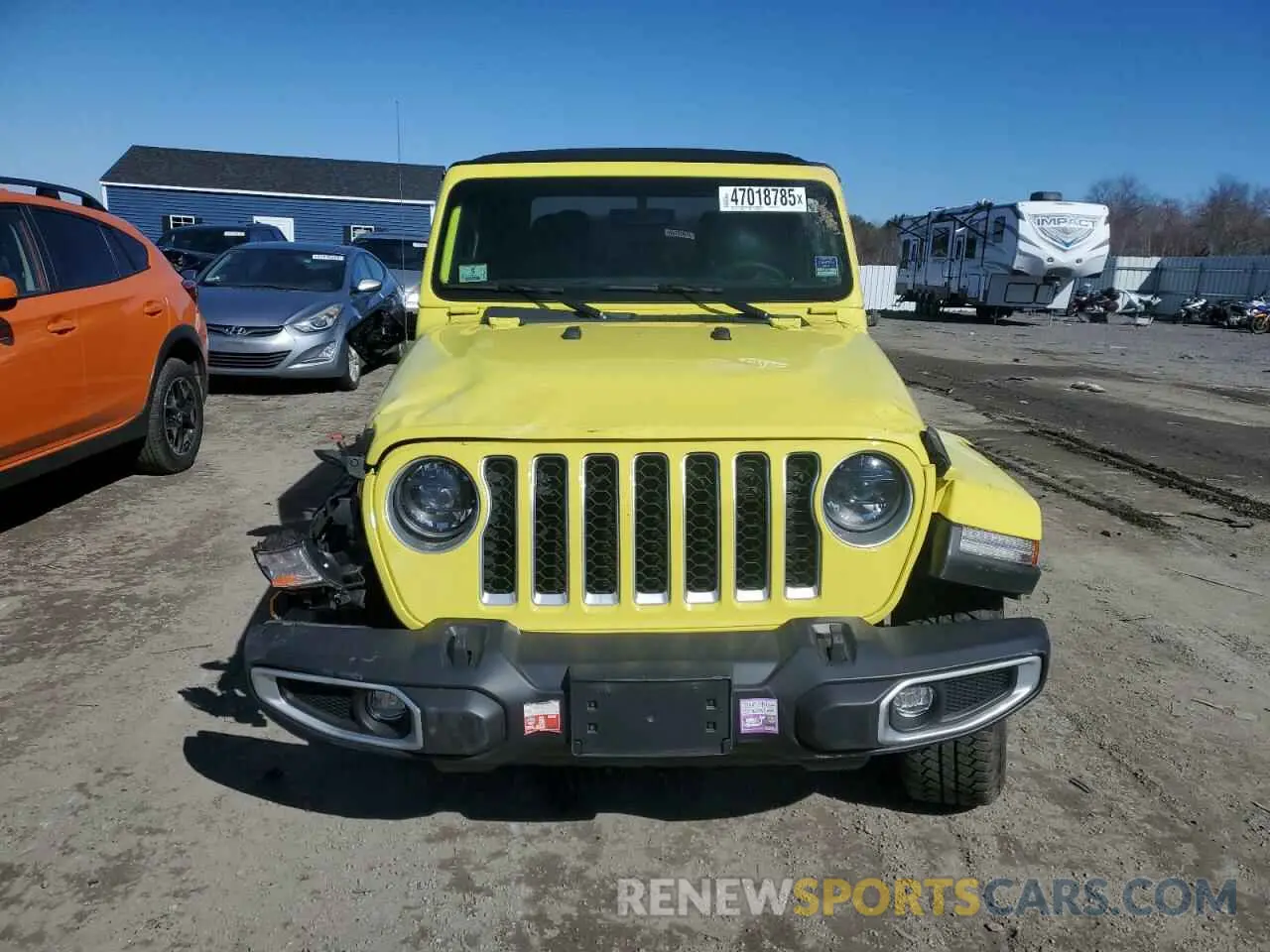 5 fotografías del automóvil dañado 1C6HJTFG9PL547578 JEEP GLADIATOR 2023