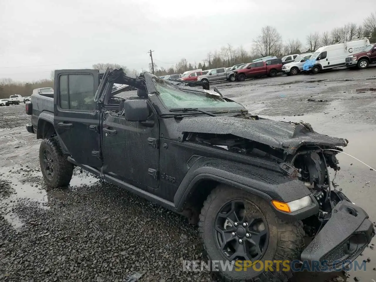 4 fotografías del automóvil dañado 1C6JJTAM1PL509308 JEEP GLADIATOR 2023