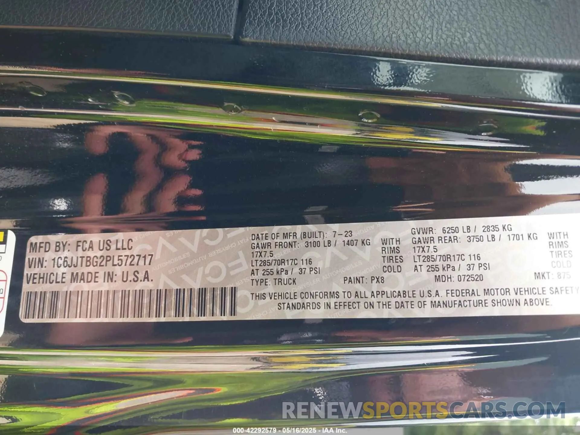9 fotografías del automóvil dañado 1C6JJTBG2PL572717 JEEP GLADIATOR 2023