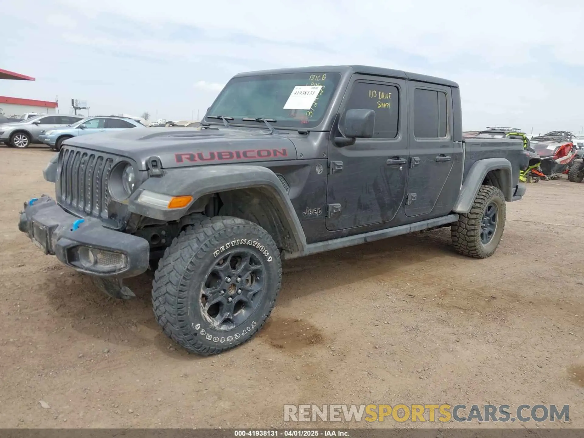2 fotografías del automóvil dañado 1C6JJTBG6PL574633 JEEP GLADIATOR 2023