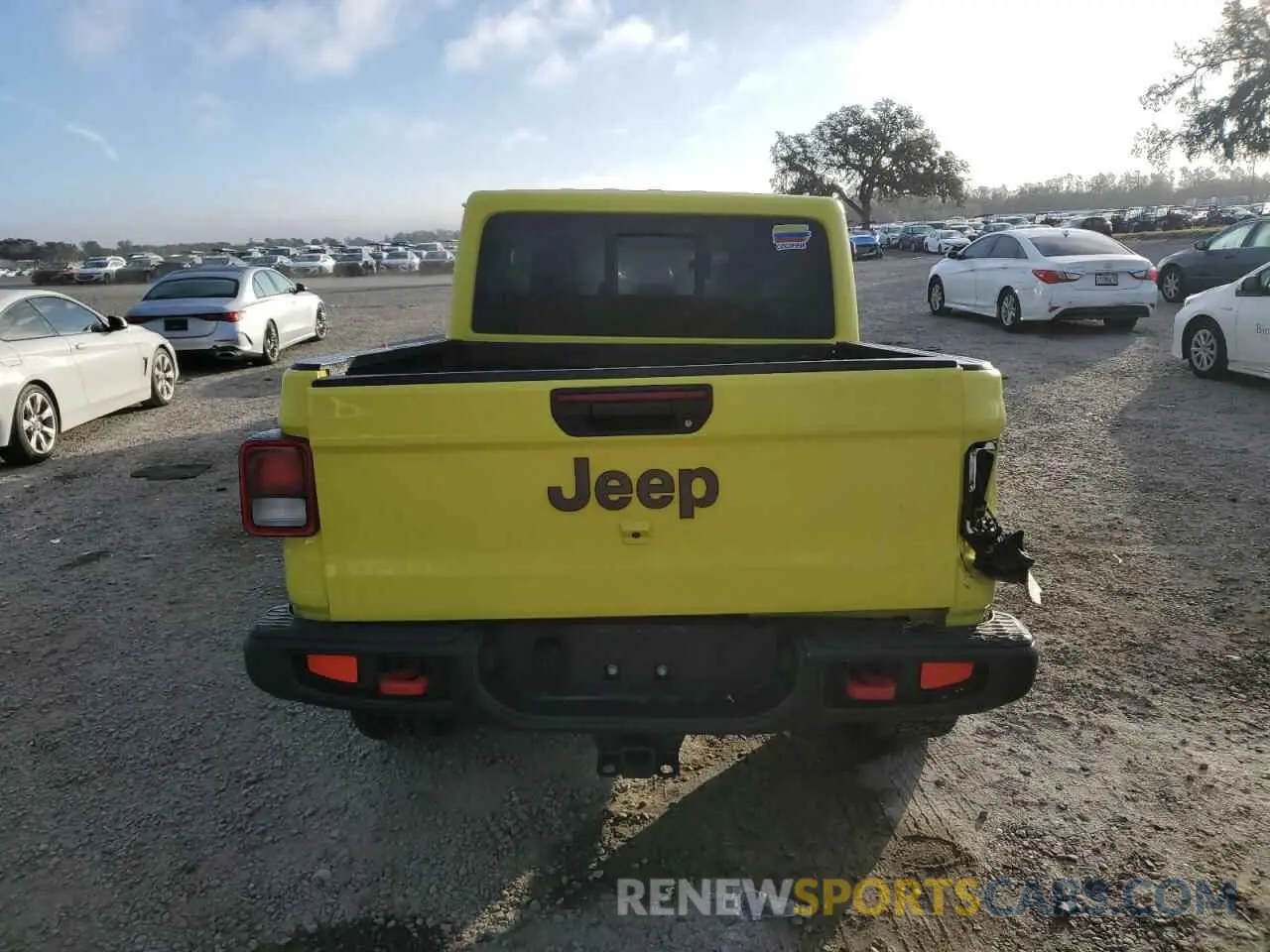 6 fotografías del automóvil dañado 1C6JJTBG8PL583141 JEEP GLADIATOR 2023