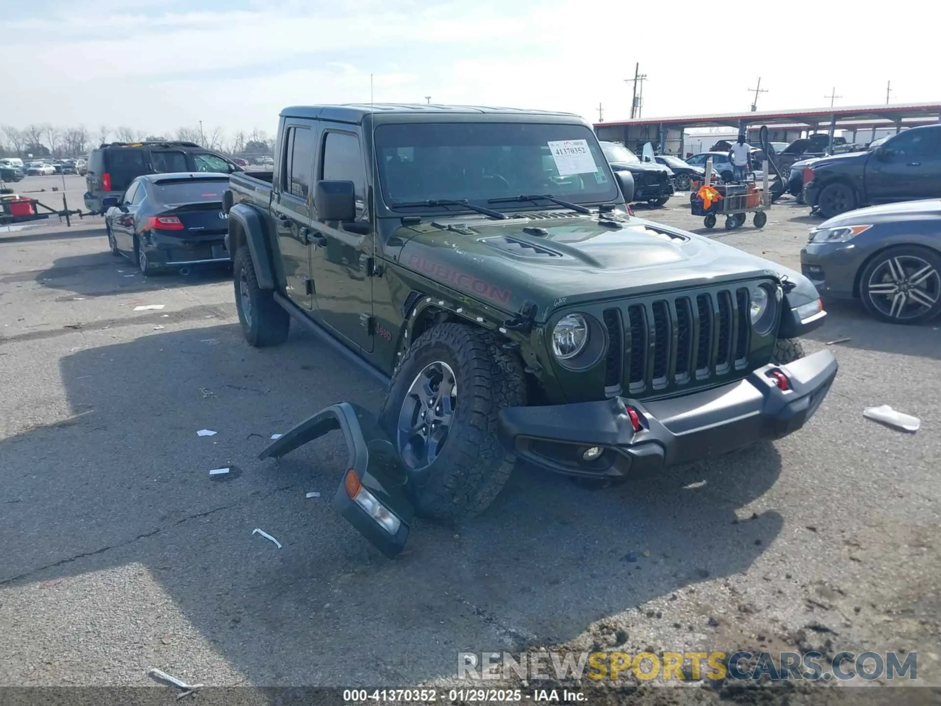 1 fotografías del automóvil dañado 1C6JJTBGXPL586154 JEEP GLADIATOR 2023