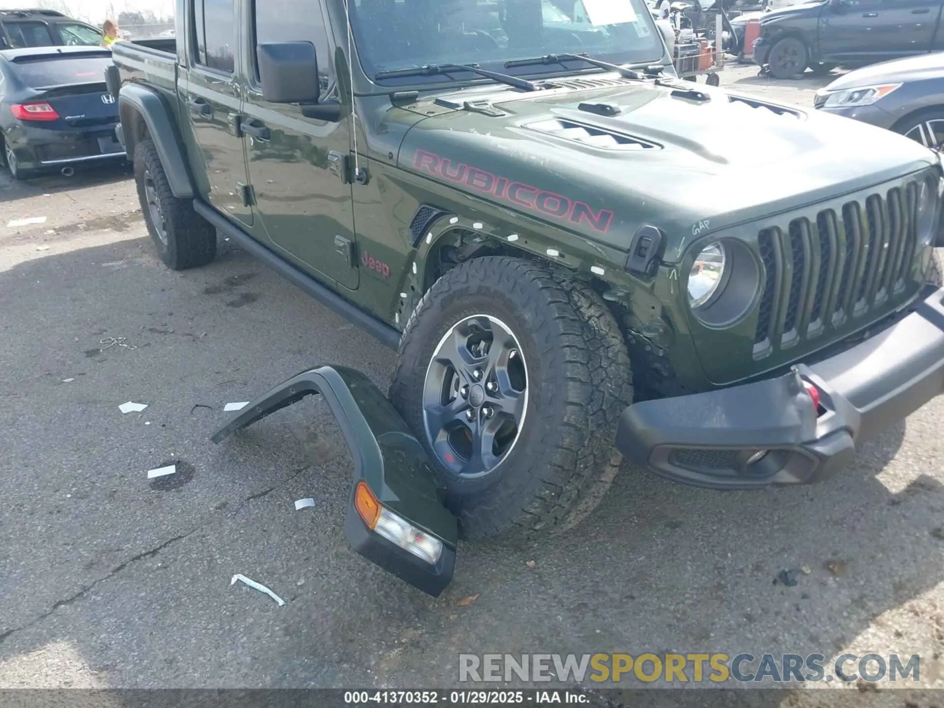 6 fotografías del automóvil dañado 1C6JJTBGXPL586154 JEEP GLADIATOR 2023