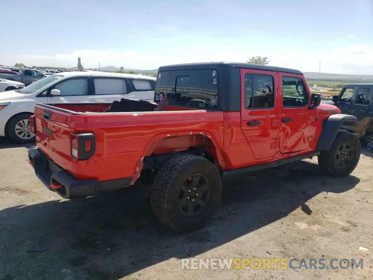 3 fotografías del automóvil dañado 1C6JJTEG0PL582819 JEEP GLADIATOR 2023
