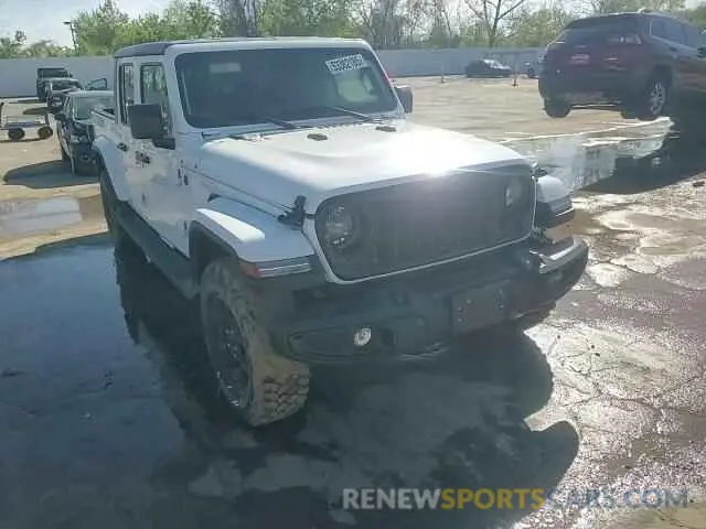 13 fotografías del automóvil dañado 1C6HJTAG0RL121370 JEEP GLADIATOR 2024