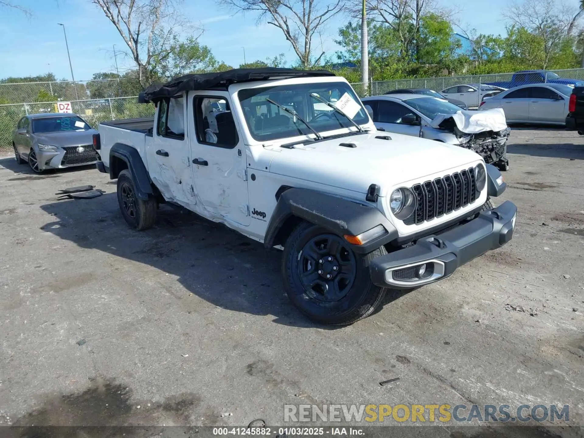 1 fotografías del automóvil dañado 1C6HJTAG8RL124873 JEEP GLADIATOR 2024