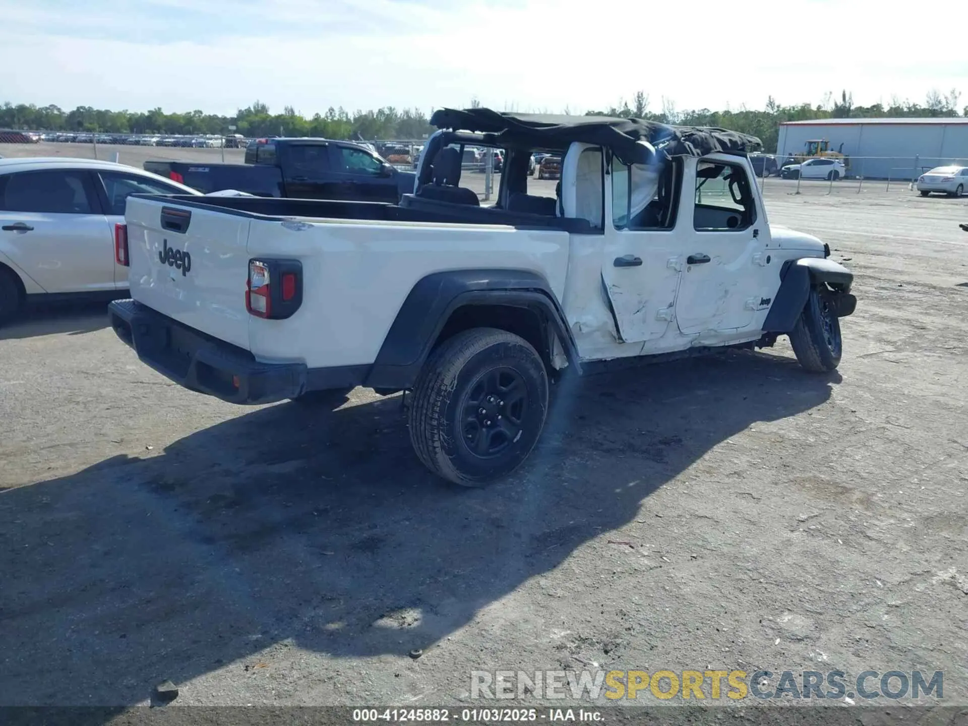 4 fotografías del automóvil dañado 1C6HJTAG8RL124873 JEEP GLADIATOR 2024