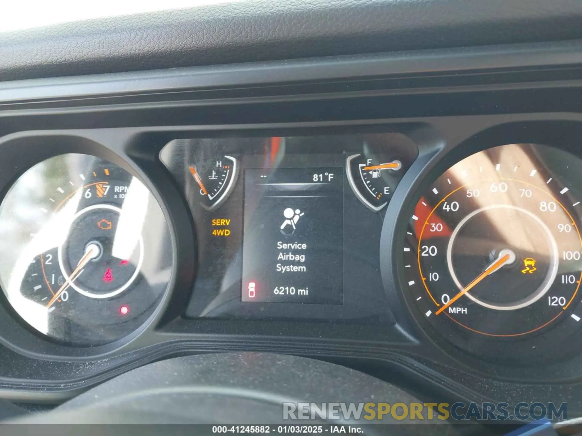 7 fotografías del automóvil dañado 1C6HJTAG8RL124873 JEEP GLADIATOR 2024