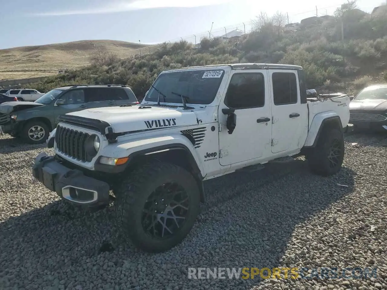 1 fotografías del automóvil dañado 1C6JJTAG5RL113296 JEEP GLADIATOR 2024