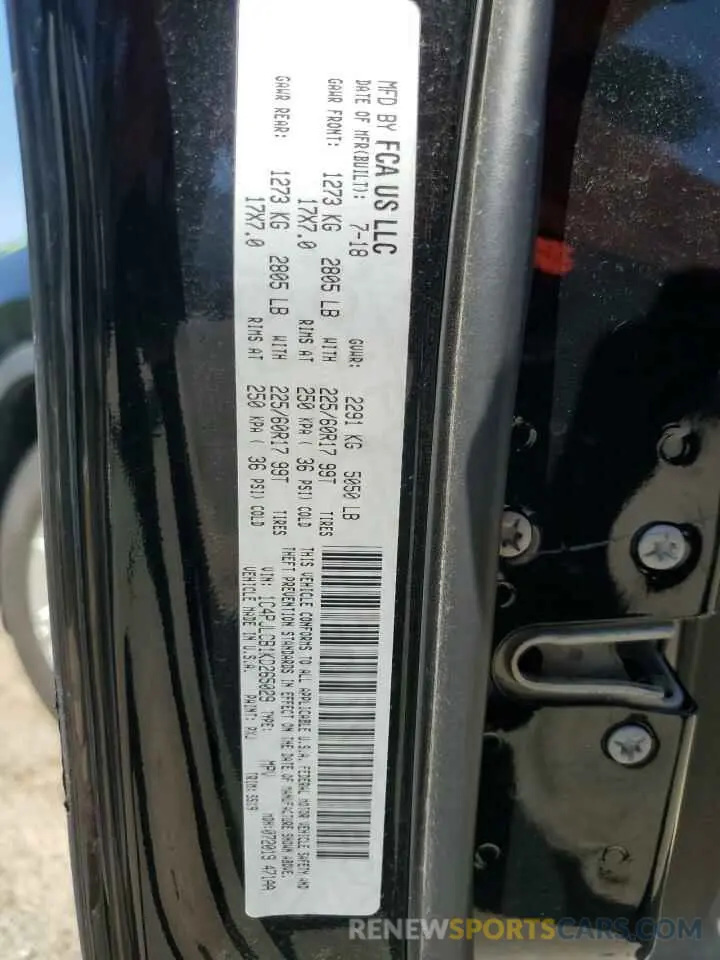 13 fotografías del automóvil dañado 1C4PJLCB1KD265029 JEEP GRAND CHER 2019