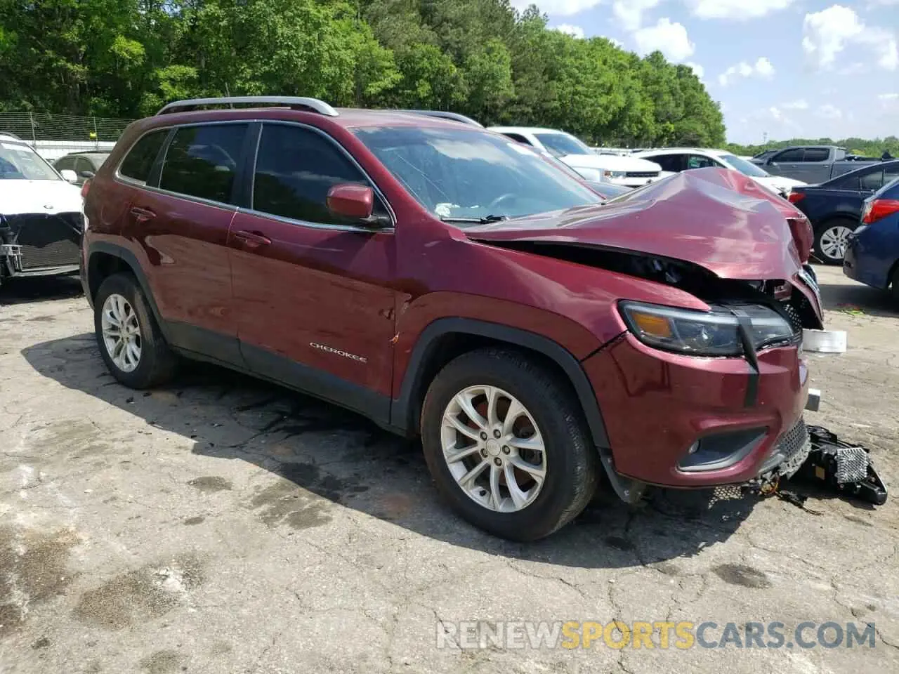 4 fotografías del automóvil dañado 1C4PJLCB2KD396146 JEEP GRAND CHER 2019